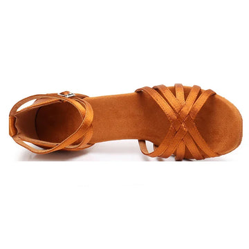 Xajzpa Women Professional Dancing Shoes Ballroom Dance Shoes Ladies Latin Dance Shoes heeled 5CM/7CM